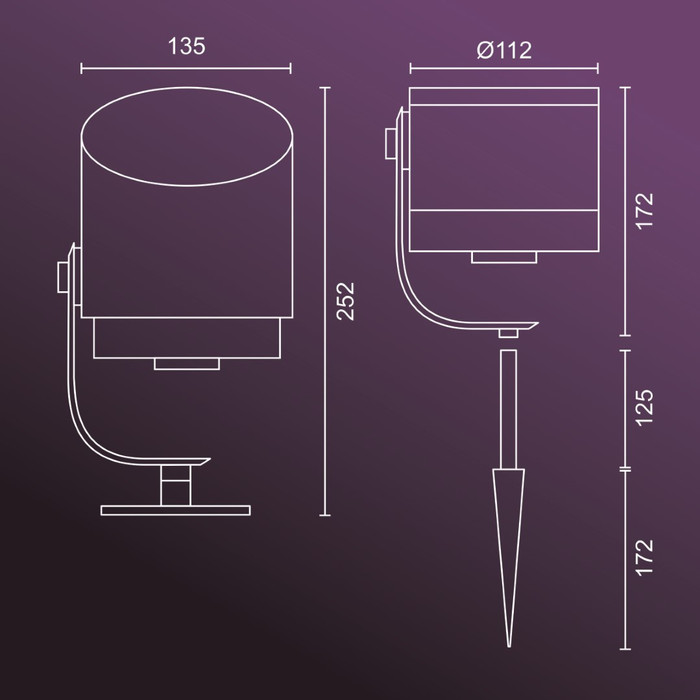 Philips Hue Lily XL Spießstrahler White & Color Erweiterung 3er-Pack null
