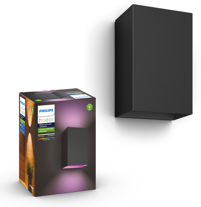 Philips Hue Resonate Wandleuchte White & Color - Schwarz Doppelpack null