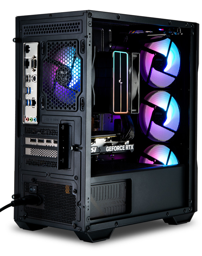 Cobalt x Powered by MSI - Tier 1 - RTX 5060 Ti 8GB - Ryzen 7 rückseite