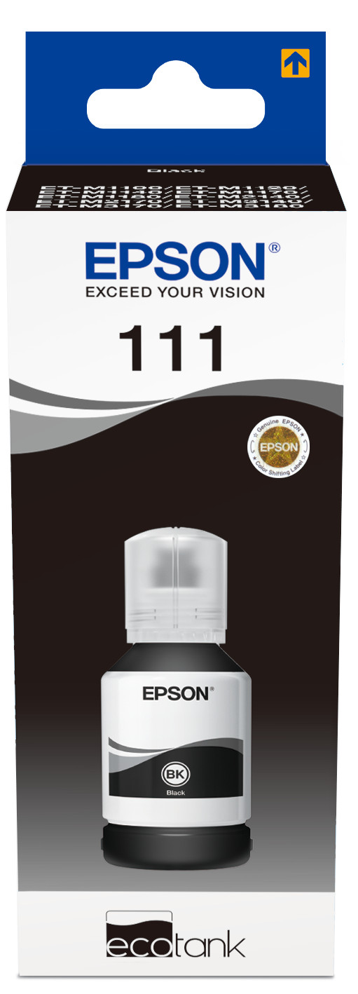Epson 111 Tintenflasche Schwarz verpackung
