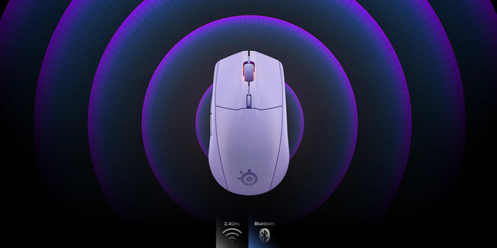 SteelSeries Rival 3 Gen 2 Wireless Gaming Mouse Lavender visual supplier