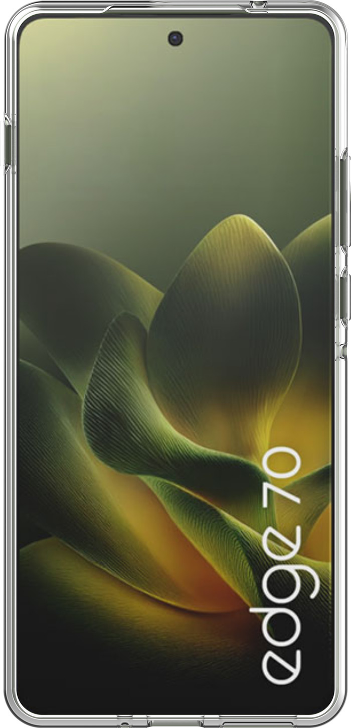 Just in Case Soft Design Motorola Edge 70 Back Cover Transparent front