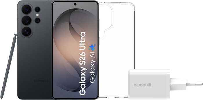 Samsung Galaxy S26 Ultra 1TB Black 5G + Basic Accessory Pack Main Image