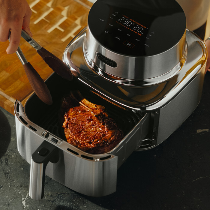 Cosori Iconic Single 6,2 l Edelstahl produkt in gebrauch