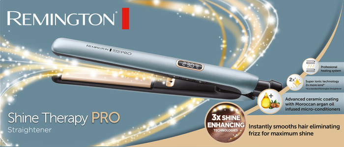 Remington Shine Therapy Pro S9300 Hair Straightener packaging
