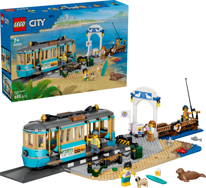 LEGO City Klassische Strandstraßenbahn 60506 rechte seite