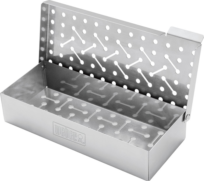 Weber Universal Smoke Box Stainless Steel inside