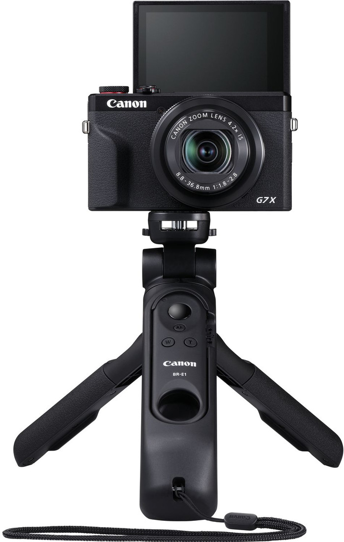 Canon G7 X Mark III Schwarz - Vlogging-Set produkt in gebrauch