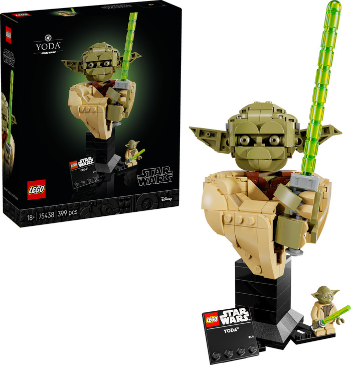 LEGO Star Wars Yoda Bust 75438 right side