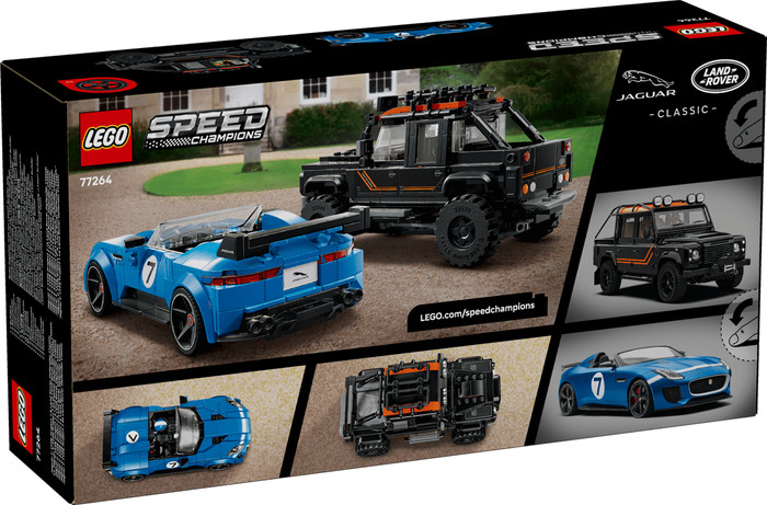 LEGO Speed Champions Jaguar Project 7 & Land Rover Defender 77264 verpackung