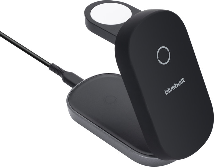 BlueBuilt 3-in-1 Wireless Charger with MagSafe and Qi2 25W Black Main Image