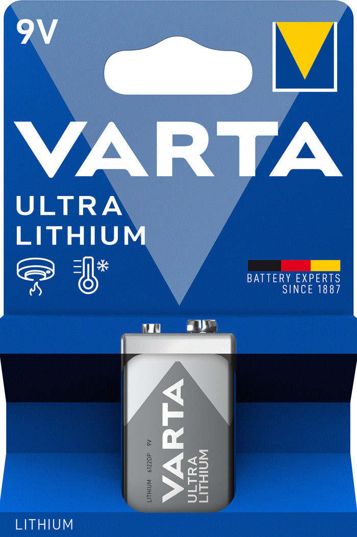 VARTA Ultra Lithium 9V Blister Main Image