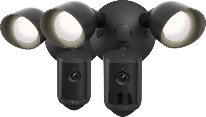Ring Floodlight Kamera 2. Generation Schwarz Doppelpack Main Image