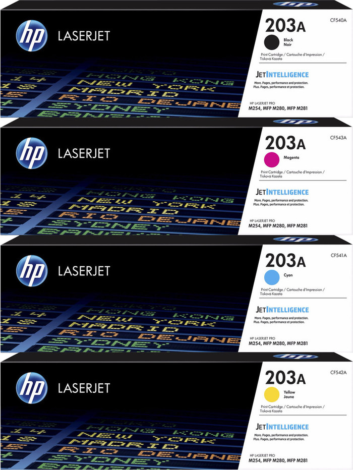 HP 203A Toner Cartridge Combo Pack Main Image