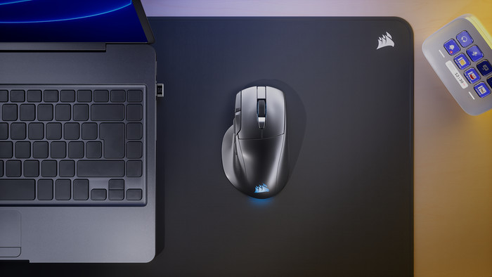 Corsair Nightsword V2 Stream Deck Wireless Gaming Mouse Black product color detail