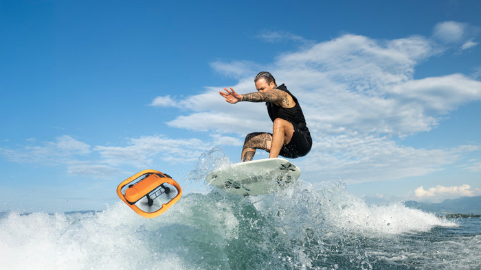 HOVERAir Aqua Basic Combo produkt in gebrauch