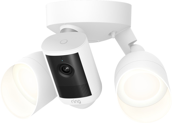 Ring Floodlight Cam 2. Generation Weiß rechte seite