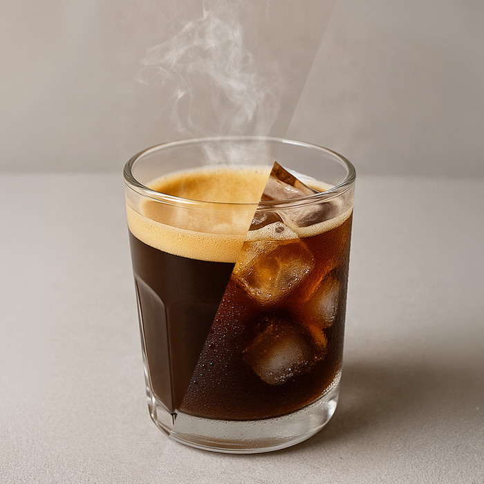 Krups Sensation Hot & Cold Milk EA914H Schwarz produkt in gebrauch