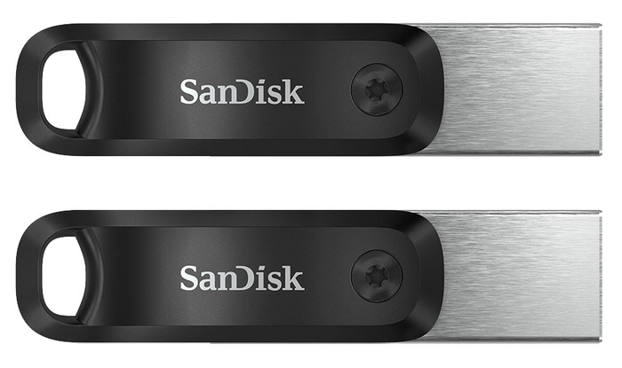 SanDisk iXpand GO Flash Drive 3.0 128GB Duo Pack Main Image