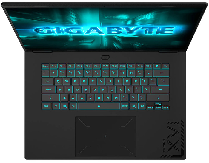 GIGABYTE GAMING A16 PRO DXHG4DECC4SH - 16" - Intel Core i7 - 16GB RAM/1TB SSD - RTX 5060 oberseite