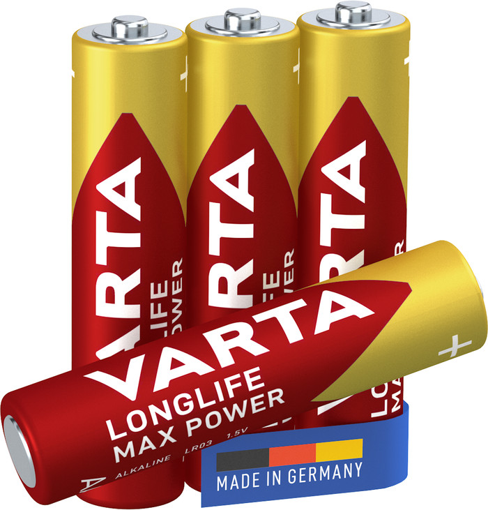 VARTA Longlife Max Power AAA Blister 4 Units front