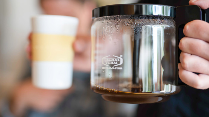 Moccamaster KBG Select Mattschwarz produkt in gebrauch