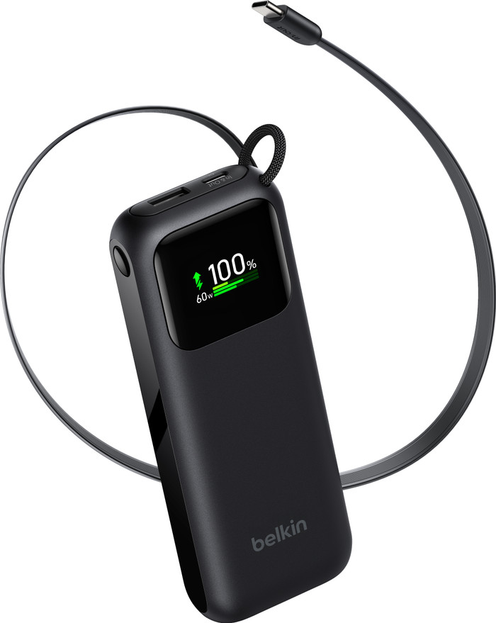 Belkin Powerbank 11.000 mAh mit Schnellladefunktion 60 Watt Schwarz oberseite