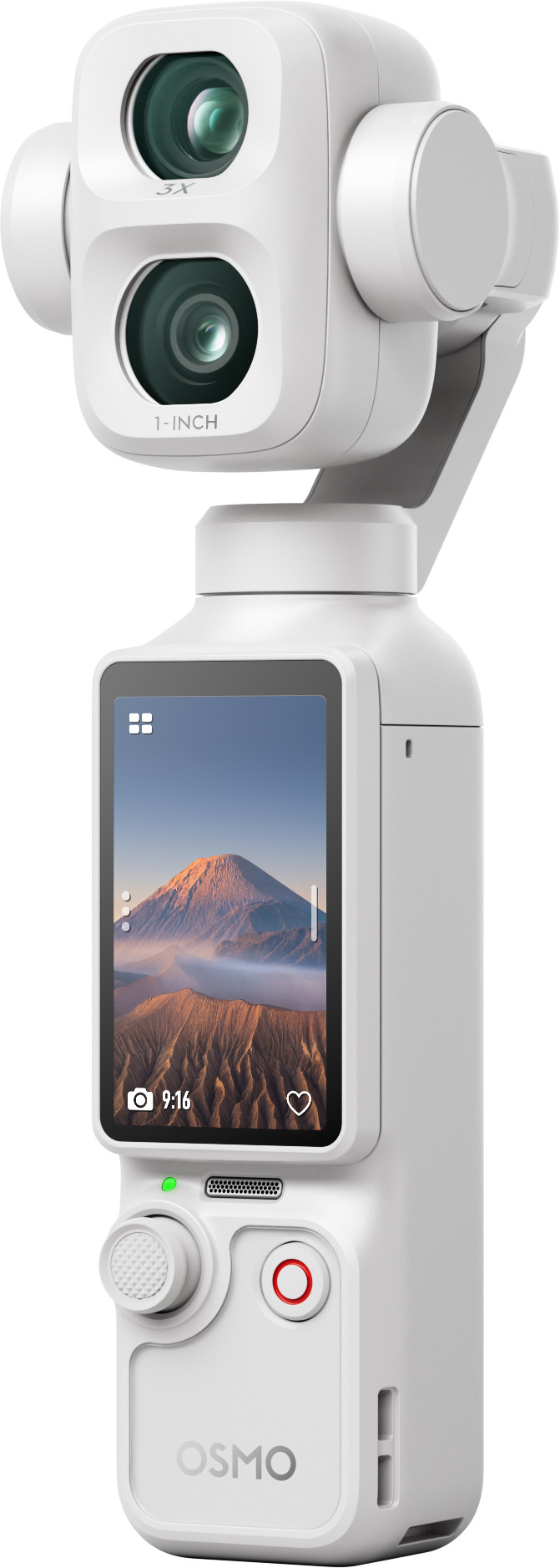 DJI Osmo Pocket 4P (Pro) Weiß linke seite