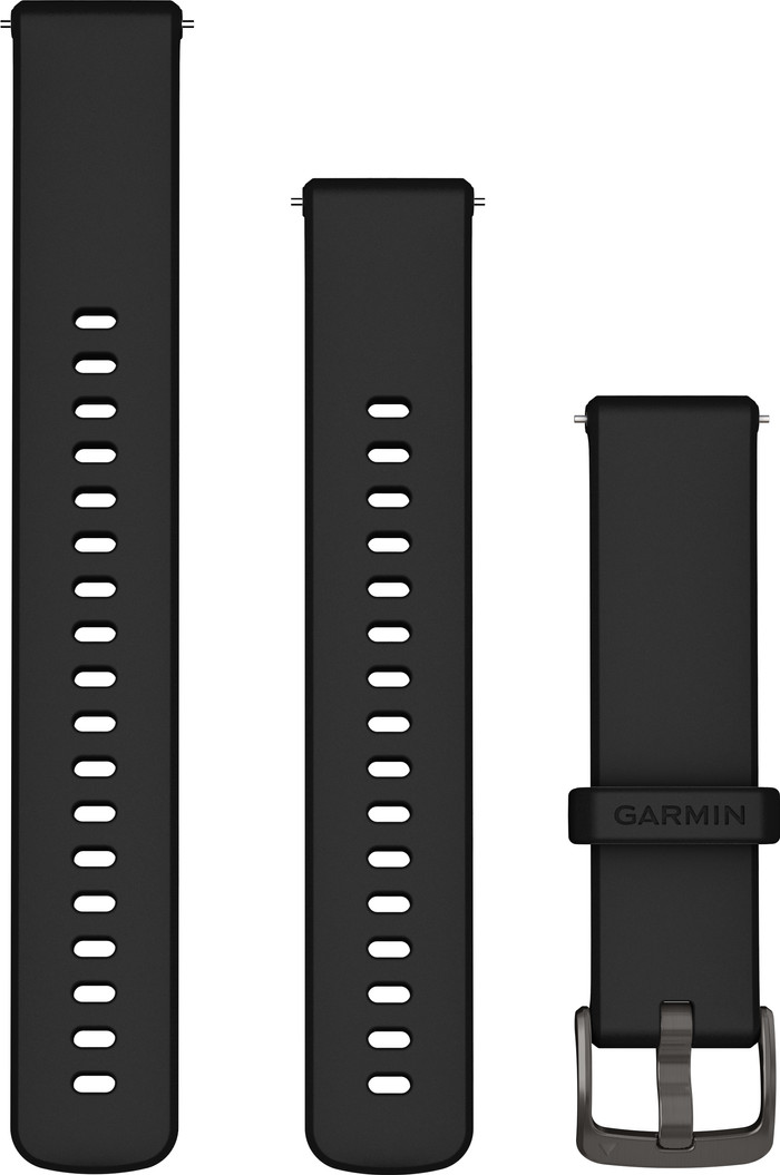 Garmin Silicone Strap Black 18mm Main Image