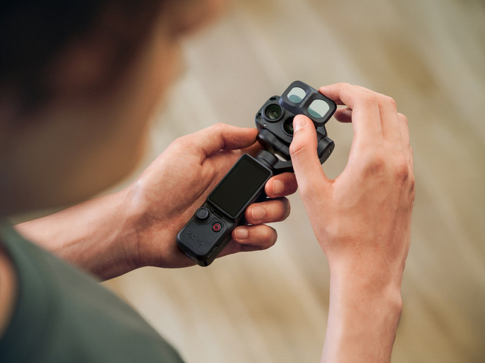 DJI Osmo Pocket 4P (Pro) Black Mist Filter product in use