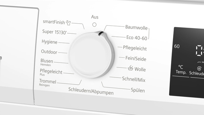 Siemens WM14N22A detail