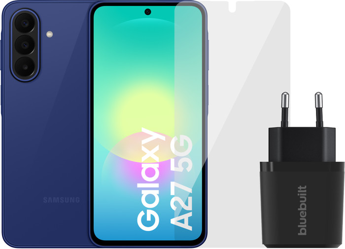 Samsung Galaxy A27 256GB Blau 5G + Basis-Zubehörset Main Image