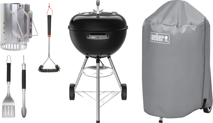 Weber Original Kettle 47 cm Schwarz Starterset Main Image