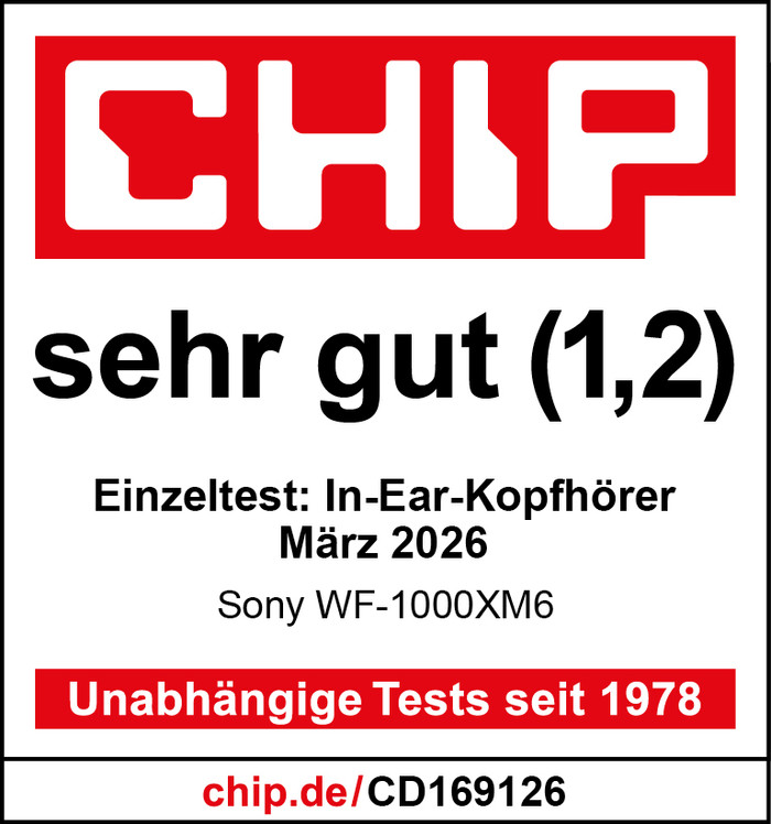 Sony WF1000XM6S Silber produkt in gebrauch