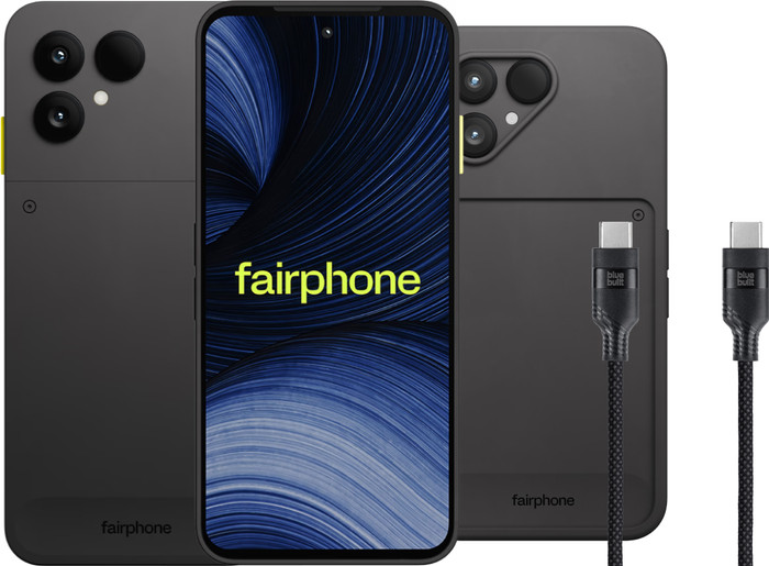 Fairphone 6+ 256GB Schwarz 5G + Basis-Zubehörset Main Image