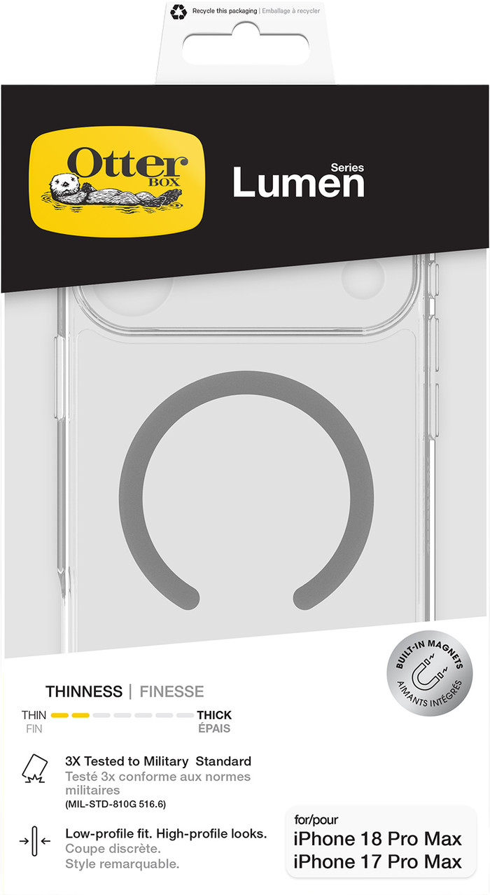 Otterbox Lumen iPhone 18 Pro Max / 17 Pro Max Backcover Transparent verpackung