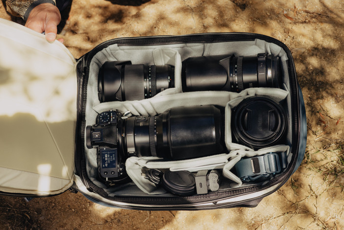 Peak Design Travel Backpack 30L Ocean inside