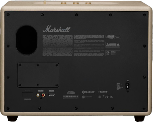 Marshall Woburn III Lautsprecher BT Cream rückseite