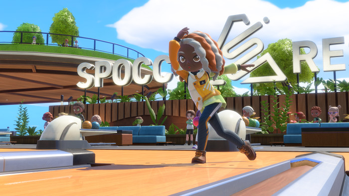Nintendo Switch 2 + Nintendo Switch Sports Resort produkt in gebrauch