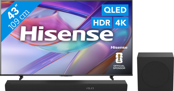 Hisense QLED 43 Zoll E79S (2026) + Hisense HS3100 Main Image