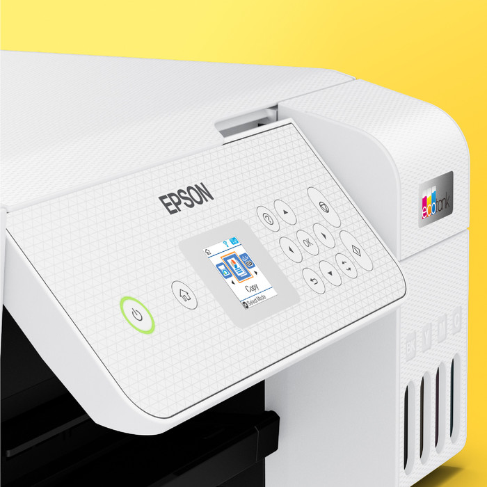 Epson EcoTank ET-2876 White product in use