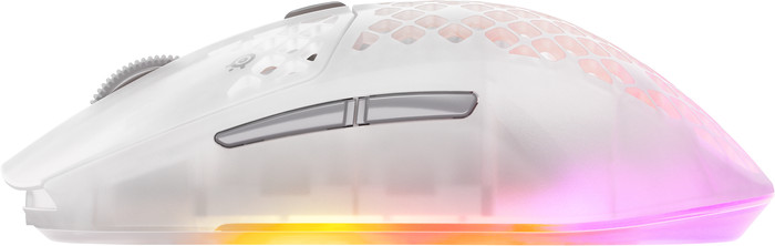 SteelSeries Aerox 3 Gen 2 Kabellose Gaming-Maus Ghost linke seite