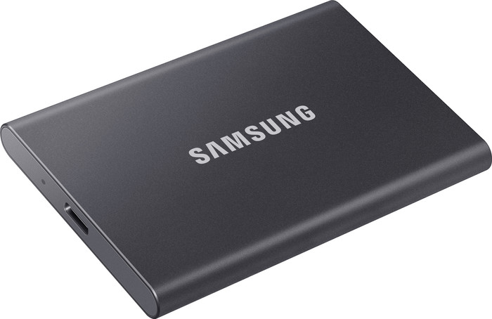 Samsung T7 Portable SSD 1TB Grau oberseite