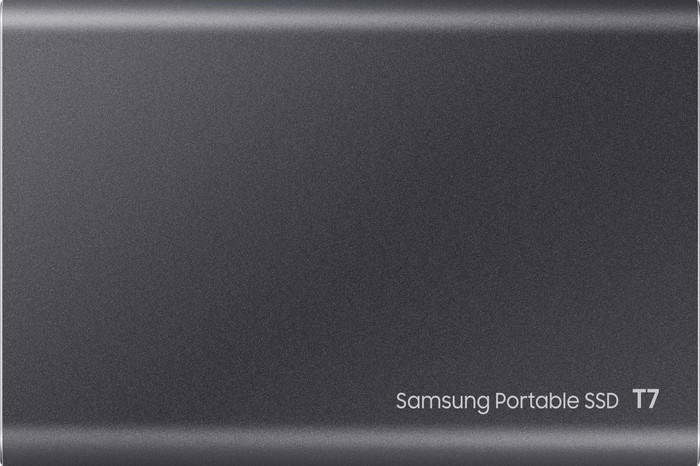 Samsung T7 Portable SSD 1TB Grau rückseite