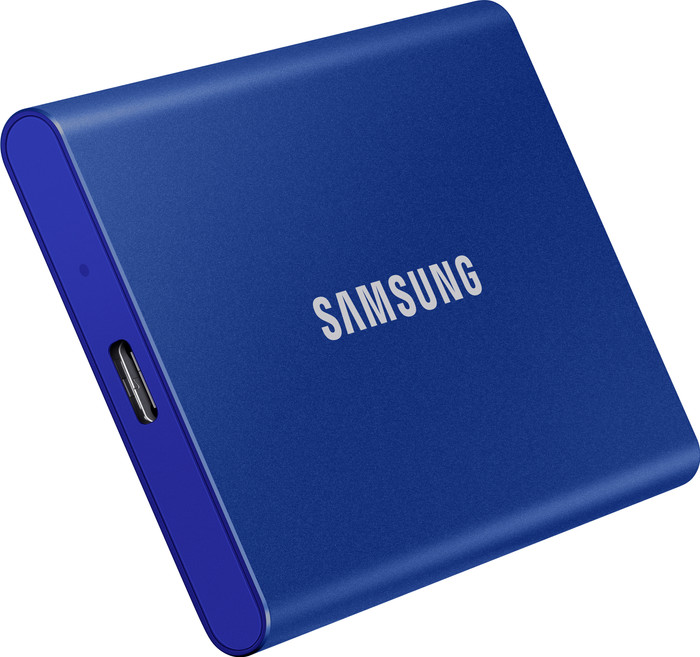 Samsung T7 Portable SSD 1TB Blau detail