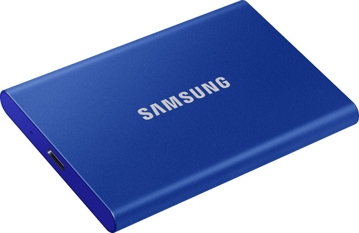 Samsung T7 Portable SSD 1TB Blau oberseite
