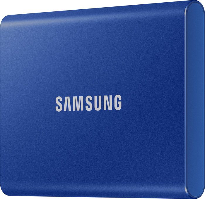 Samsung T7 Portable SSD 1TB Blau rechte seite