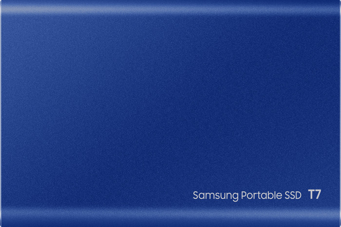 Samsung T7 Portable SSD 1TB Blau rückseite