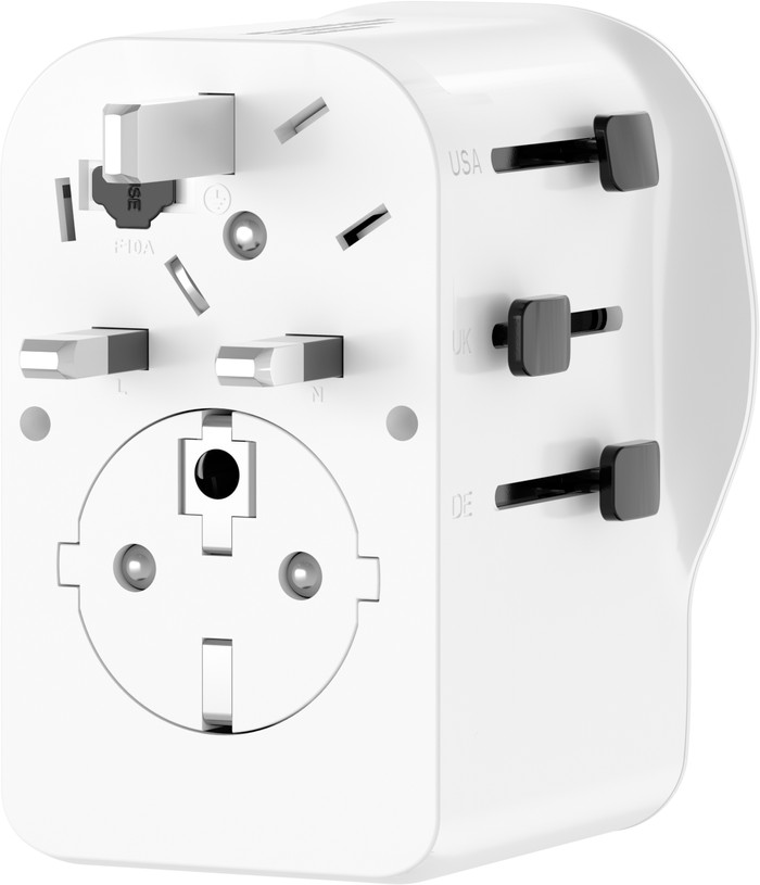 BlueBuilt Universeller Reiseadapter 65 Watt rückseite