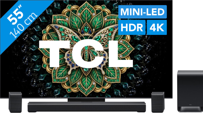 TCL QD Mini LED 55" C69K Pro (2026) + TCL S65K Main Image